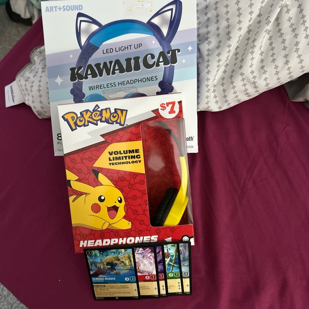 Pokemon Yellow and Red Kids Headphones